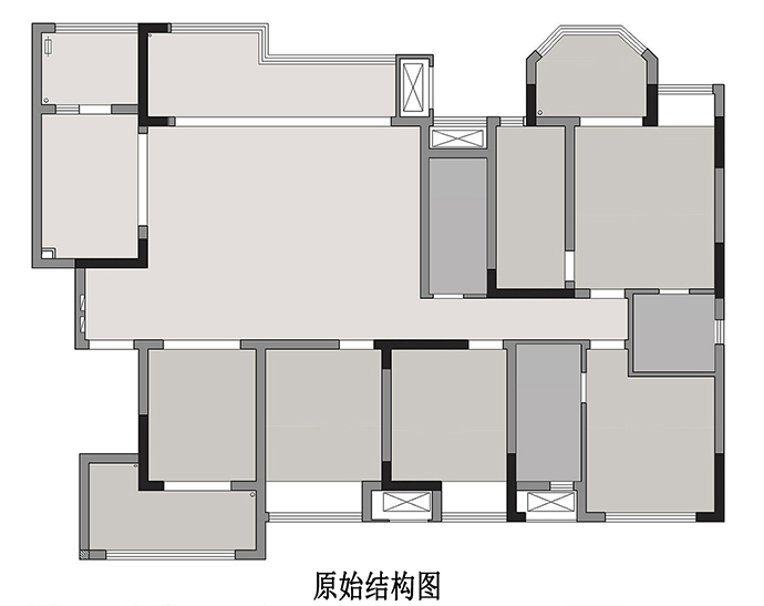 成都大晶裝飾|176㎡現(xiàn)代風(fēng)四室兩廳裝修案例 爆改客廳 內(nèi)置陽臺 靈動舒適